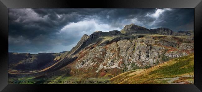 THE LANGDALE PIKES - AFTER THE STORM Framed Print by Tony Sharp LRPS CPAGB