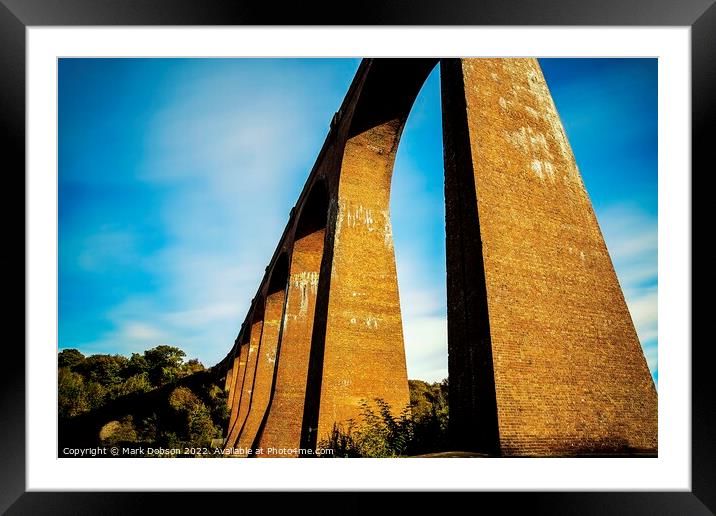 Larpool Viaduct At Whitby Framed Mounted Print by Mark Dobson