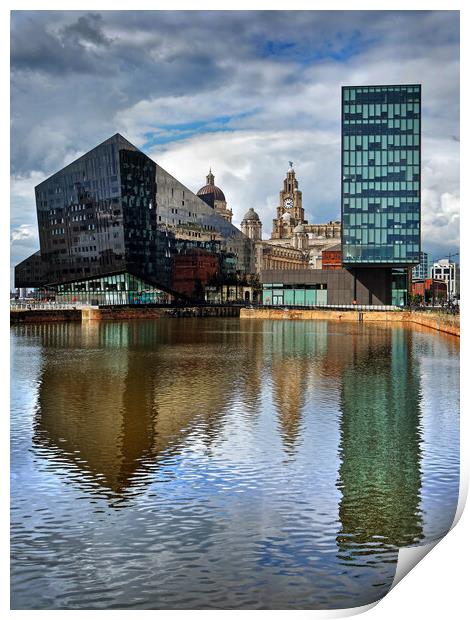 Canning Dock Reflections Print by Darren Galpin