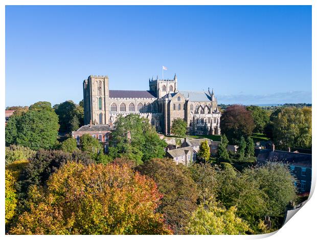 Ripon Cathedral Print by Apollo Aerial Photography