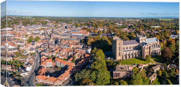Ripon And Its Cathedral Canvas Print by Apollo Aerial Photography