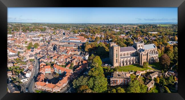 Ripon And Its Cathedral Framed Print by Apollo Aerial Photography