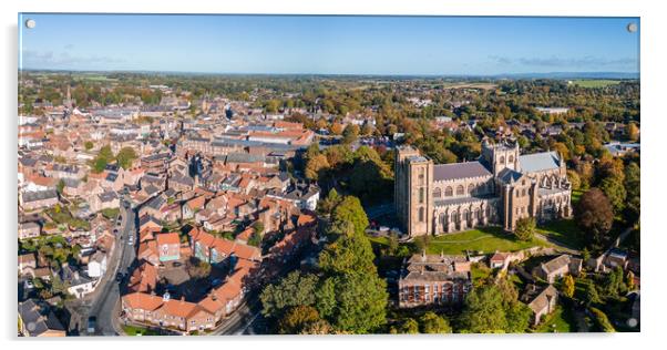 Ripon And Its Cathedral Acrylic by Apollo Aerial Photography