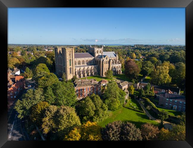 Ripon Cathedral From The Air Framed Print by Apollo Aerial Photography