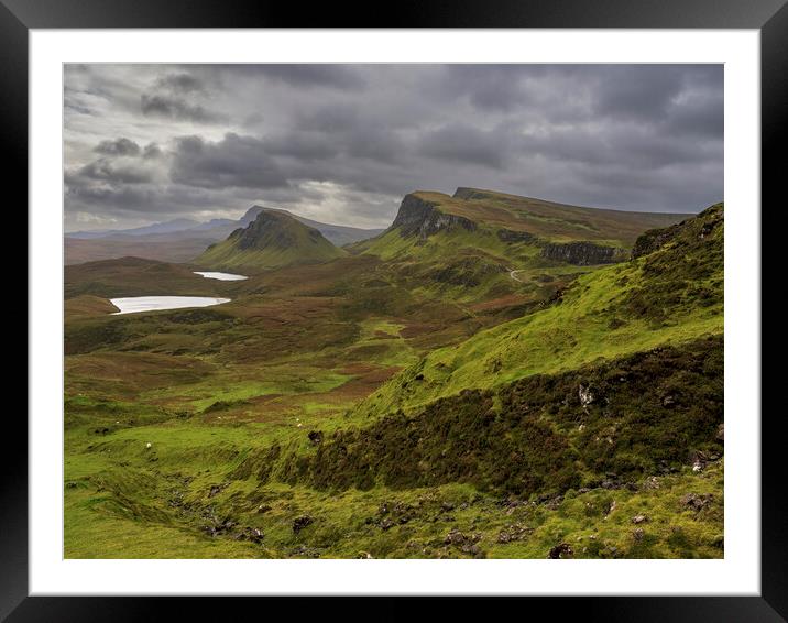 The Quiraing, Isle of Skye.  Framed Mounted Print by Tommy Dickson