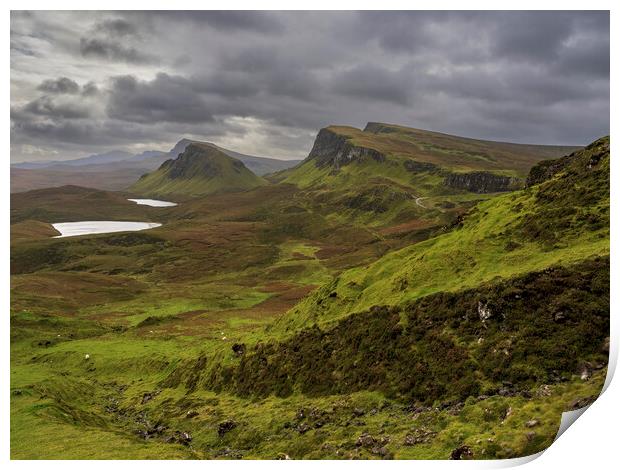The Quiraing, Isle of Skye.  Print by Tommy Dickson