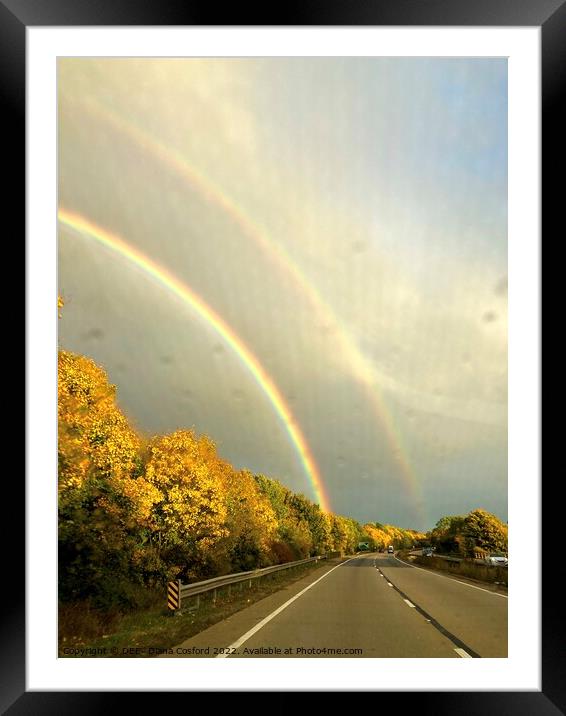 Elusive pot of gold at Rainbows end Framed Mounted Print by DEE- Diana Cosford