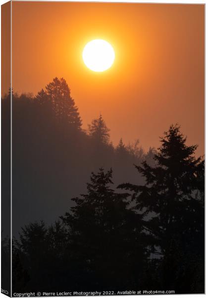 Sunrise over the Ridge Canvas Print by Pierre Leclerc Photography
