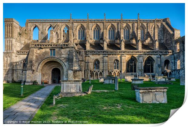 The Ancient Beauty of Malmesbury Abbey Print by Roger Mechan