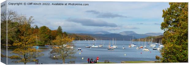 Lake Windermere from Fell Foot Canvas Print by Cliff Kinch