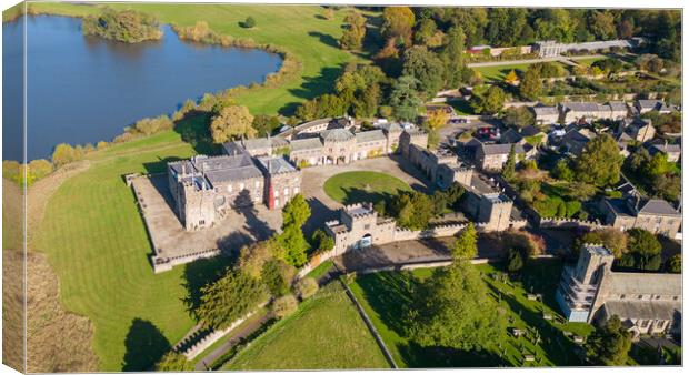 Ripley Castle Canvas Print by Apollo Aerial Photography