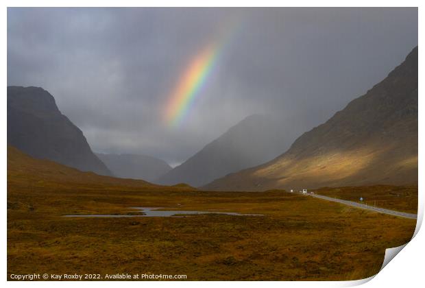 Glencoe rainbow Print by Kay Roxby