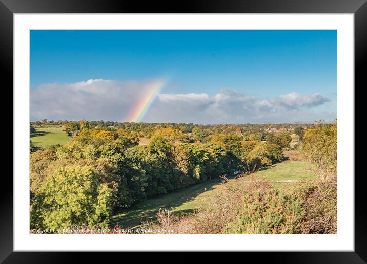 Towards Startforth from above Egglestone Abbey, Teesdale Framed Mounted Print by Richard Laidler
