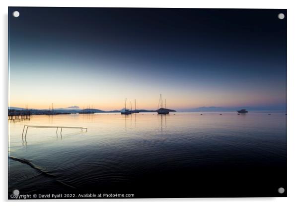 Mediterranean Dawn  Acrylic by David Pyatt