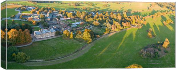 Cannon Hall and Grounds From The Air Canvas Print by Apollo Aerial Photography