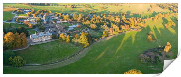 Cannon Hall and Grounds From The Air Print by Apollo Aerial Photography