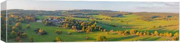 Cannon Hall Panoramic Canvas Print by Apollo Aerial Photography