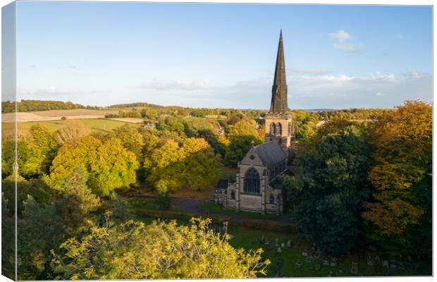 Wentworth Church Canvas Print by Apollo Aerial Photography