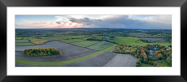 Wentworth Panoramic Framed Mounted Print by Apollo Aerial Photography