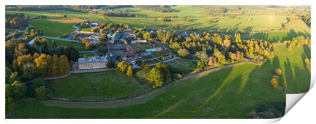 Cannon Hall and Grounds Print by Apollo Aerial Photography