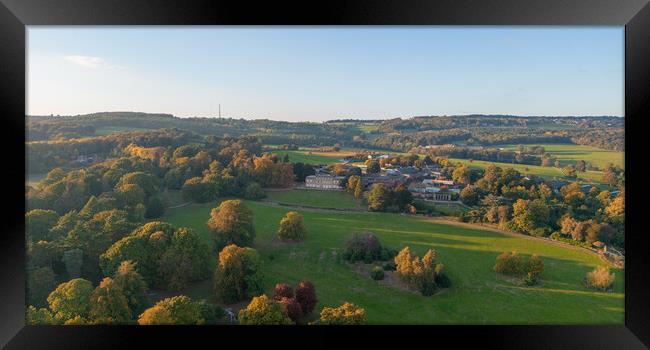Cannon Hall and Grounds From The Air Framed Print by Apollo Aerial Photography