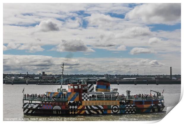 Ferry across the Mersey,  Print by Kevin Hellon