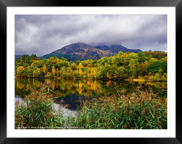 "Highland Serenity: Loch Achray and Ben Venue" Framed Mounted Print by Peter Gaeng