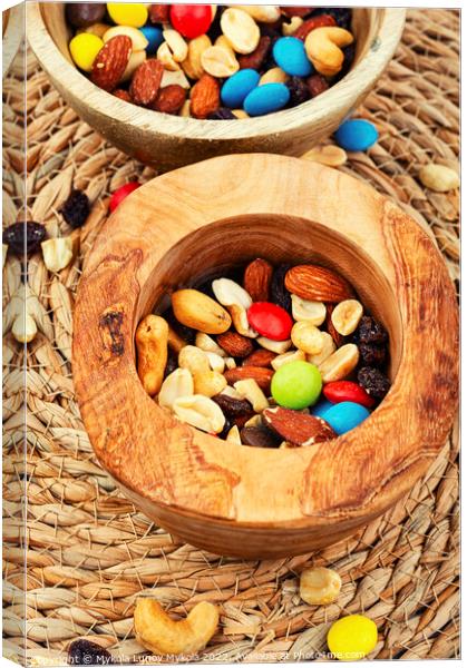 The perfect mix nut snack. Canvas Print by Mykola Lunov Mykola