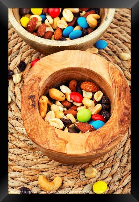 The perfect mix nut snack. Framed Print by Mykola Lunov Mykola