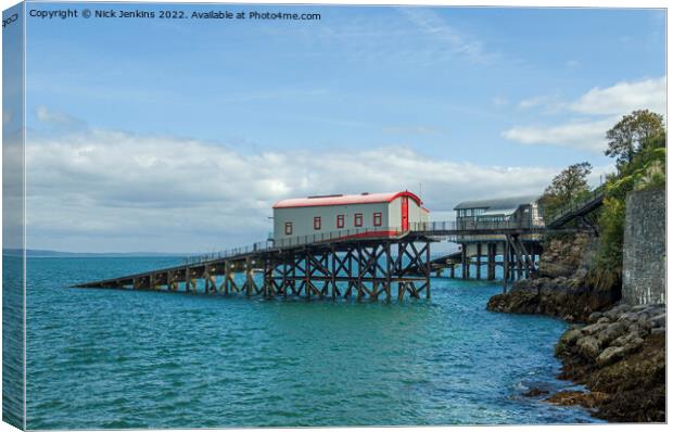 Old and New Lifeboat Stations Tenby  Canvas Print by Nick Jenkins