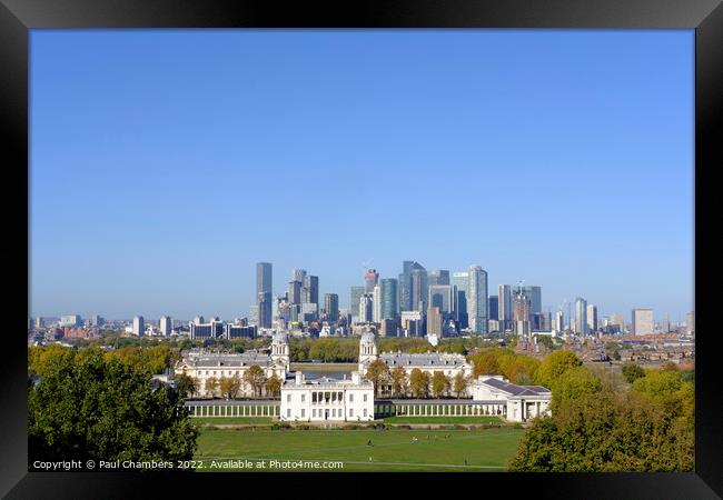 Majestic view of Greenwich University Framed Print by Paul Chambers