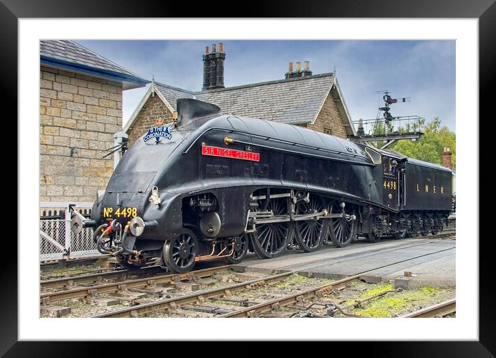 A4 Steam Train at Grosmont Framed Mounted Print by Martyn Arnold