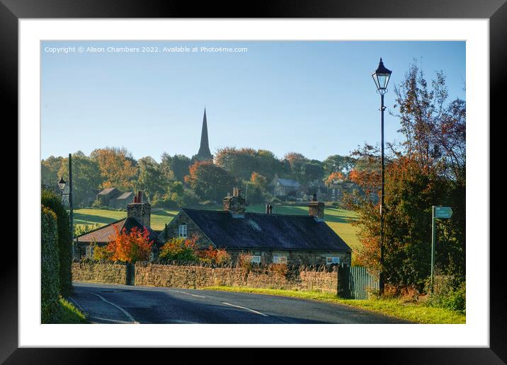 Autumn In Wentworth Village  Framed Mounted Print by Alison Chambers