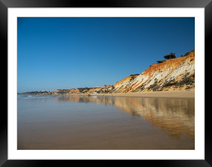 Falesia Beach in Portugal Framed Mounted Print by Tony Twyman