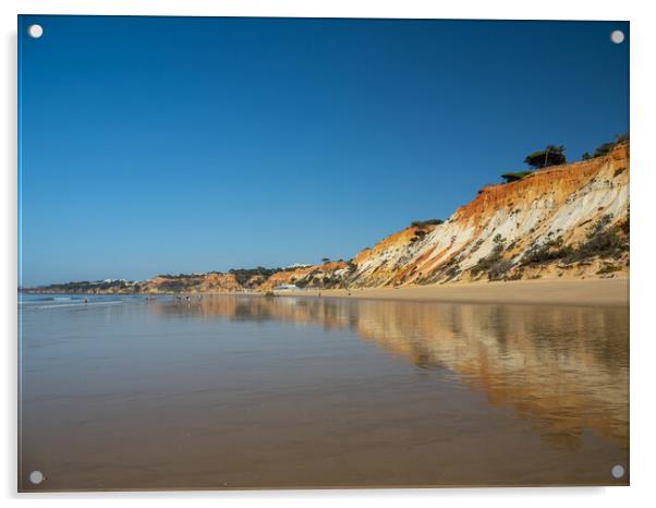 Falesia Beach in Portugal Acrylic by Tony Twyman