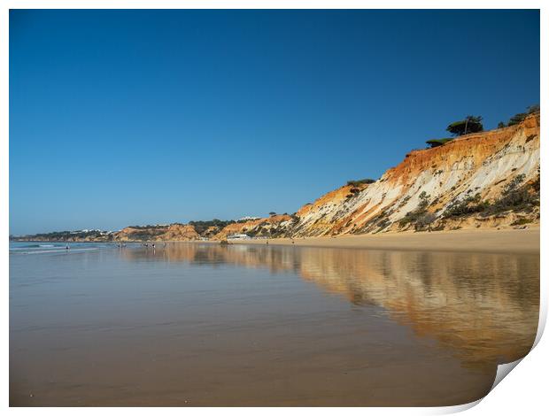 Falesia Beach in Portugal Print by Tony Twyman