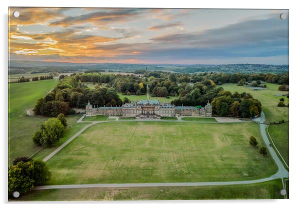 Wentworth Woodhouse Acrylic by Apollo Aerial Photography