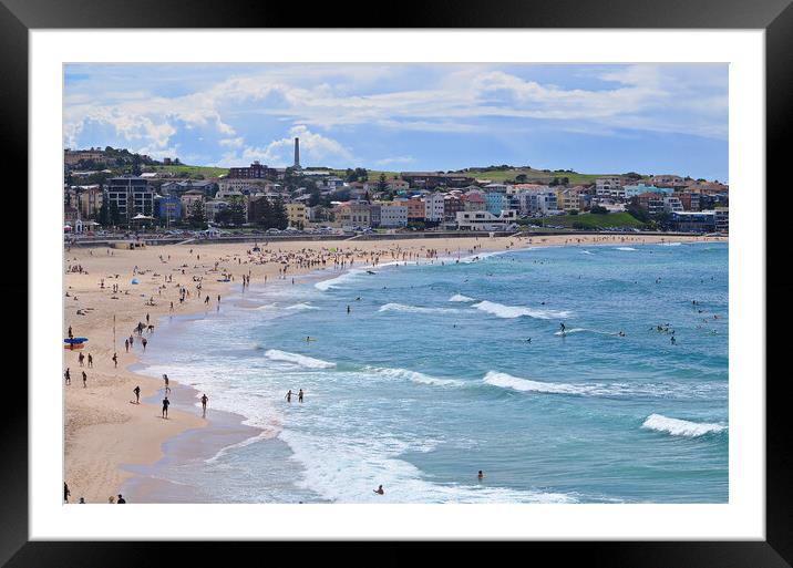 Bondi beach, Sydney, NSW Framed Mounted Print by Allan Durward Photography