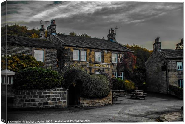 The Woolpack - Emmerdale Canvas Print by Richard Perks