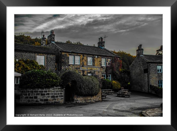 The Woolpack - Emmerdale Framed Mounted Print by Richard Perks