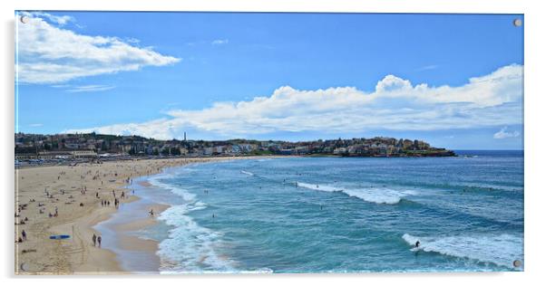 Bondi beach scene, Sydney NSW. Acrylic by Allan Durward Photography