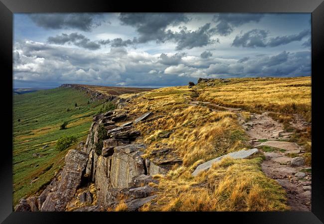 Stanage Edge Framed Print by Darren Galpin