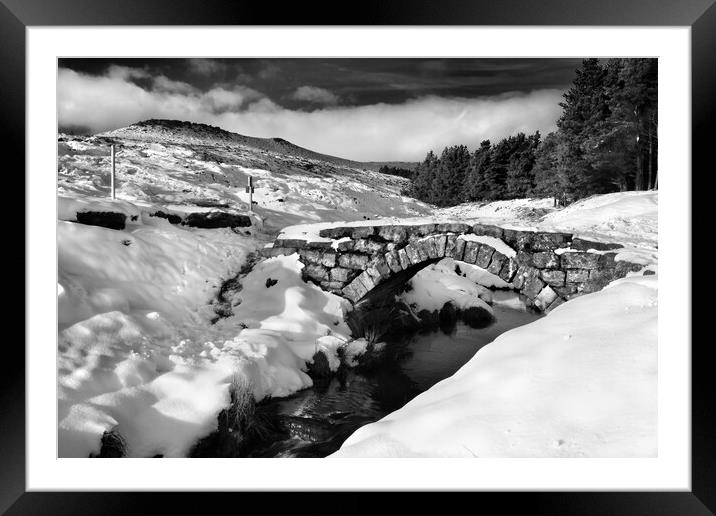 Burbage Valley Packhorse Bridge Framed Mounted Print by Darren Galpin