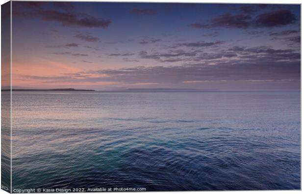 Dawn over Loch Indaal, Port Charlotte, Islay Canvas Print by Kasia Design