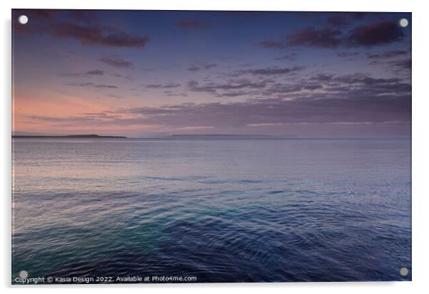 Dawn over Loch Indaal, Port Charlotte, Islay Acrylic by Kasia Design
