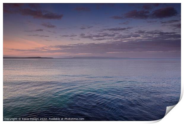 Dawn over Loch Indaal, Port Charlotte, Islay Print by Kasia Design