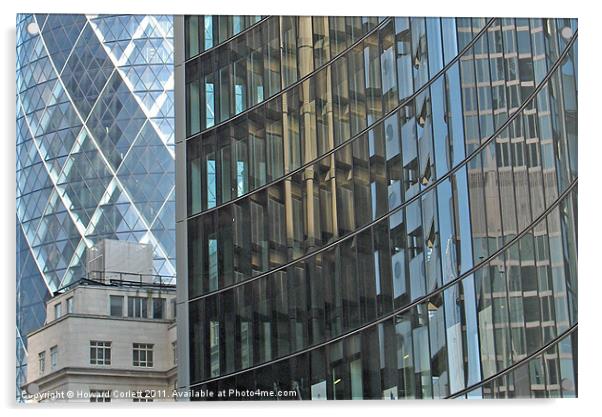 London architecture Acrylic by Howard Corlett