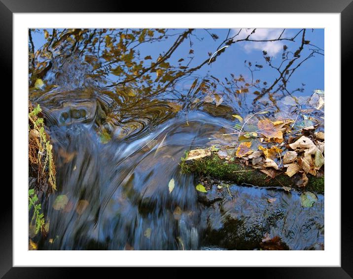 Water over the edge Framed Mounted Print by Roy Hinchliffe
