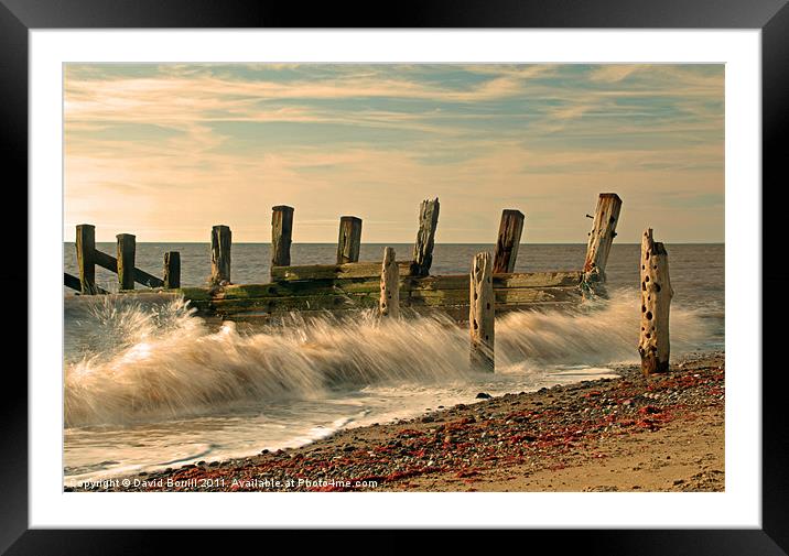 Incoming Tide Framed Mounted Print by David Borrill