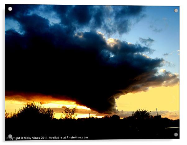 Ashford Sunset Acrylic by Nicky Vines